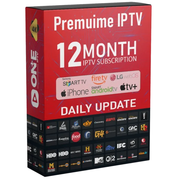 Abonnement IPTV​ Multi-écran 12 Mois package